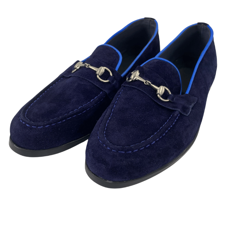 Handcrafted Blue suede Shoe