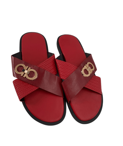 HIGH-QUALITY CLASSIC MEN’S CROSS PALM SLIPPERS/SLIDE