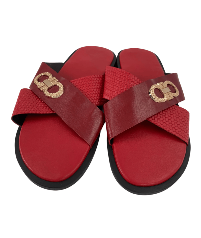 HIGH-QUALITY CLASSIC MEN’S CROSS PALM SLIPPERS/SLIDE